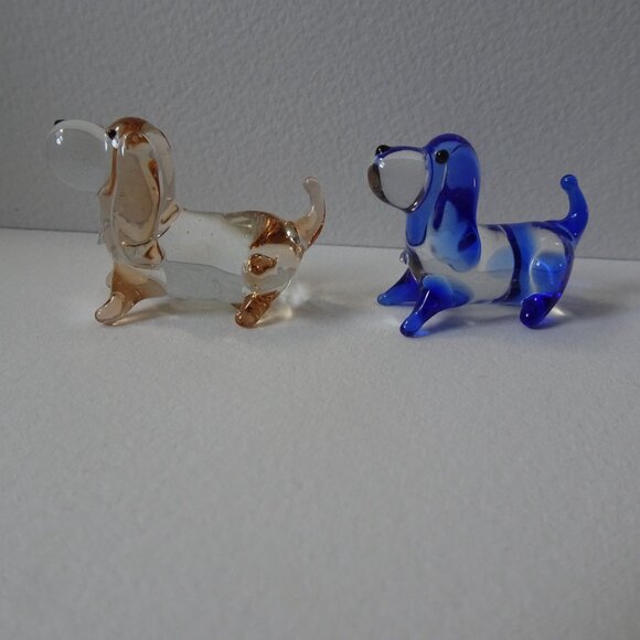 Miniature Blown Glass Dogs - Picture 3 of 5